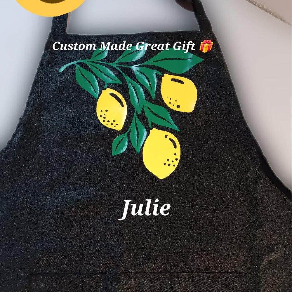 Lemons on a vine apron